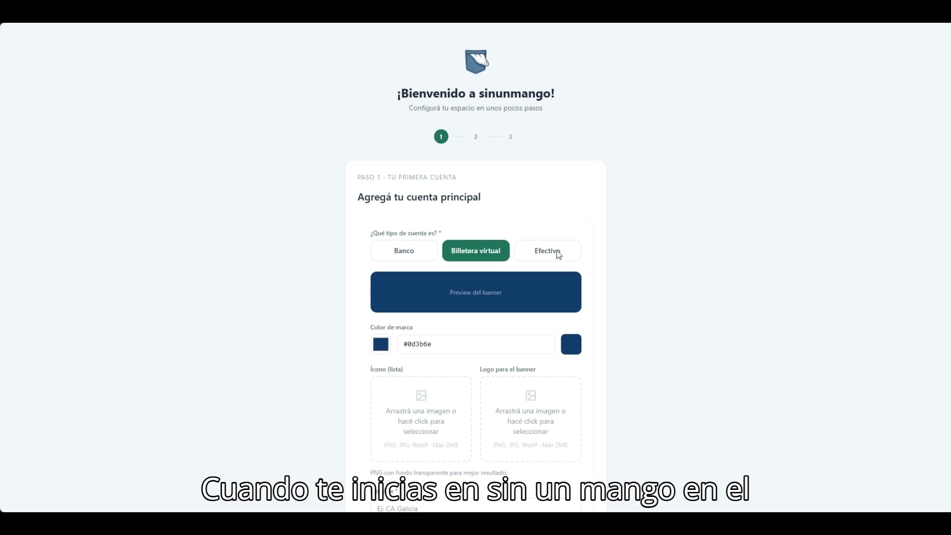 Onboarding de sinunmango